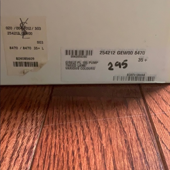 YSL sparkle tweed pumps - size 5.5 - Picture 6 of 6